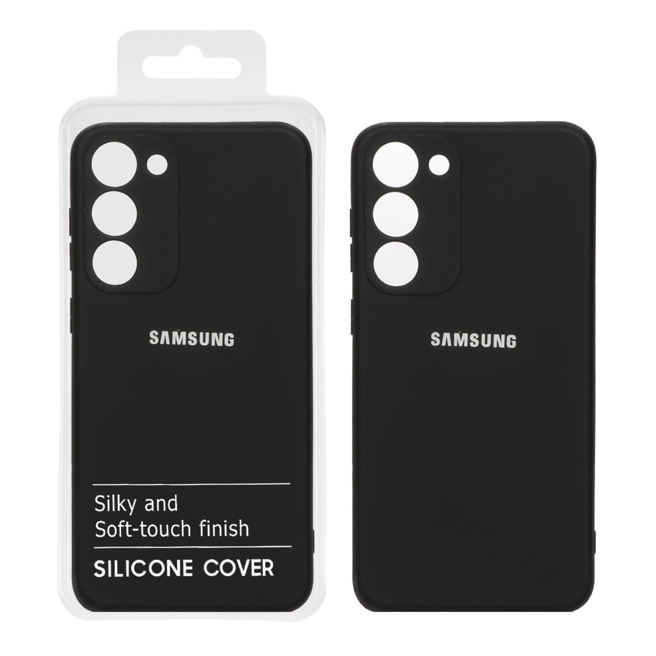 قاب نیو سیلیکون محافظ لنزدار RFF مدل Samsung S23 Plus - مشکی (پک دار)